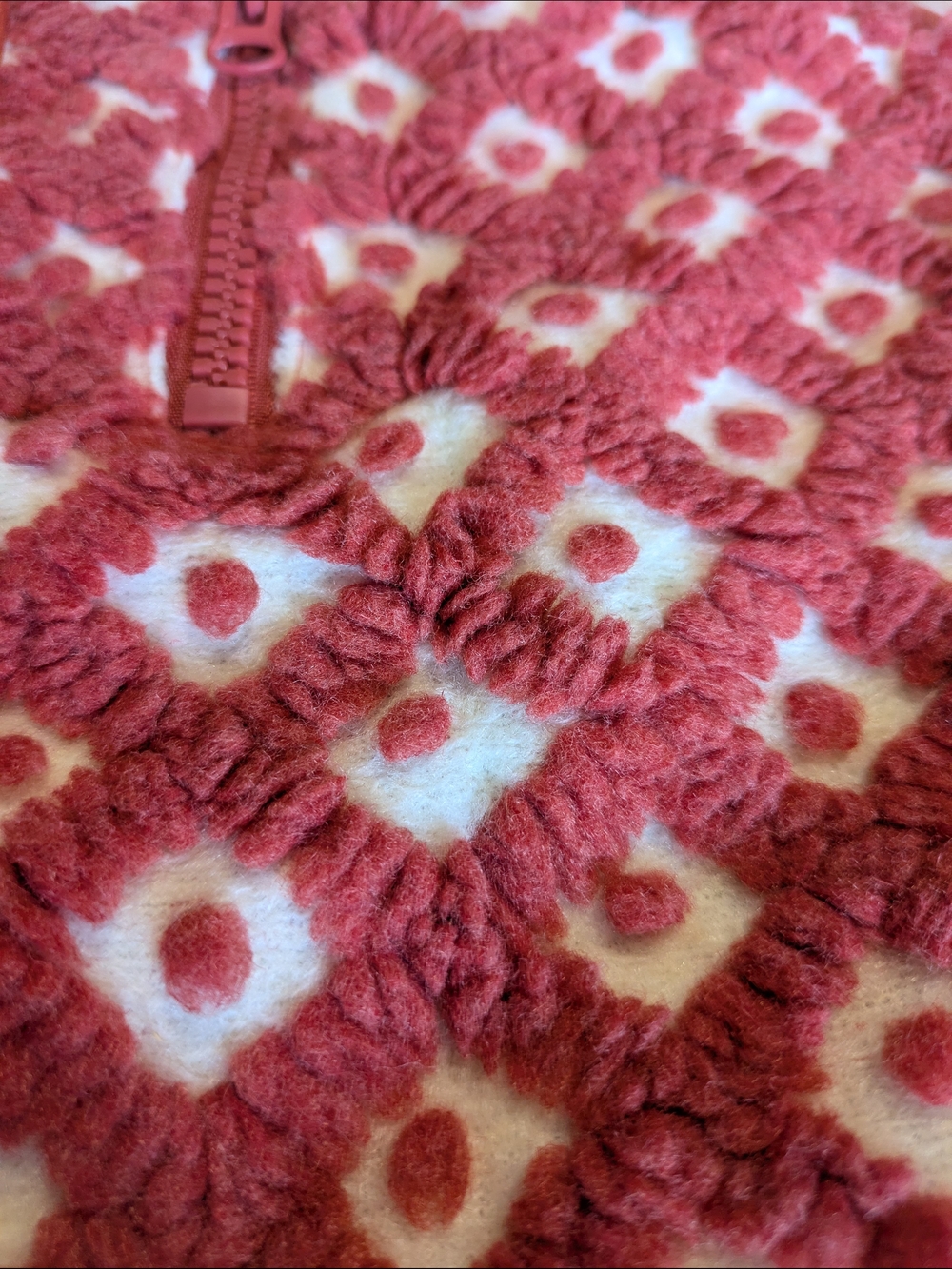 Pink Patterned Fleece Vest - Picture 3 of 9